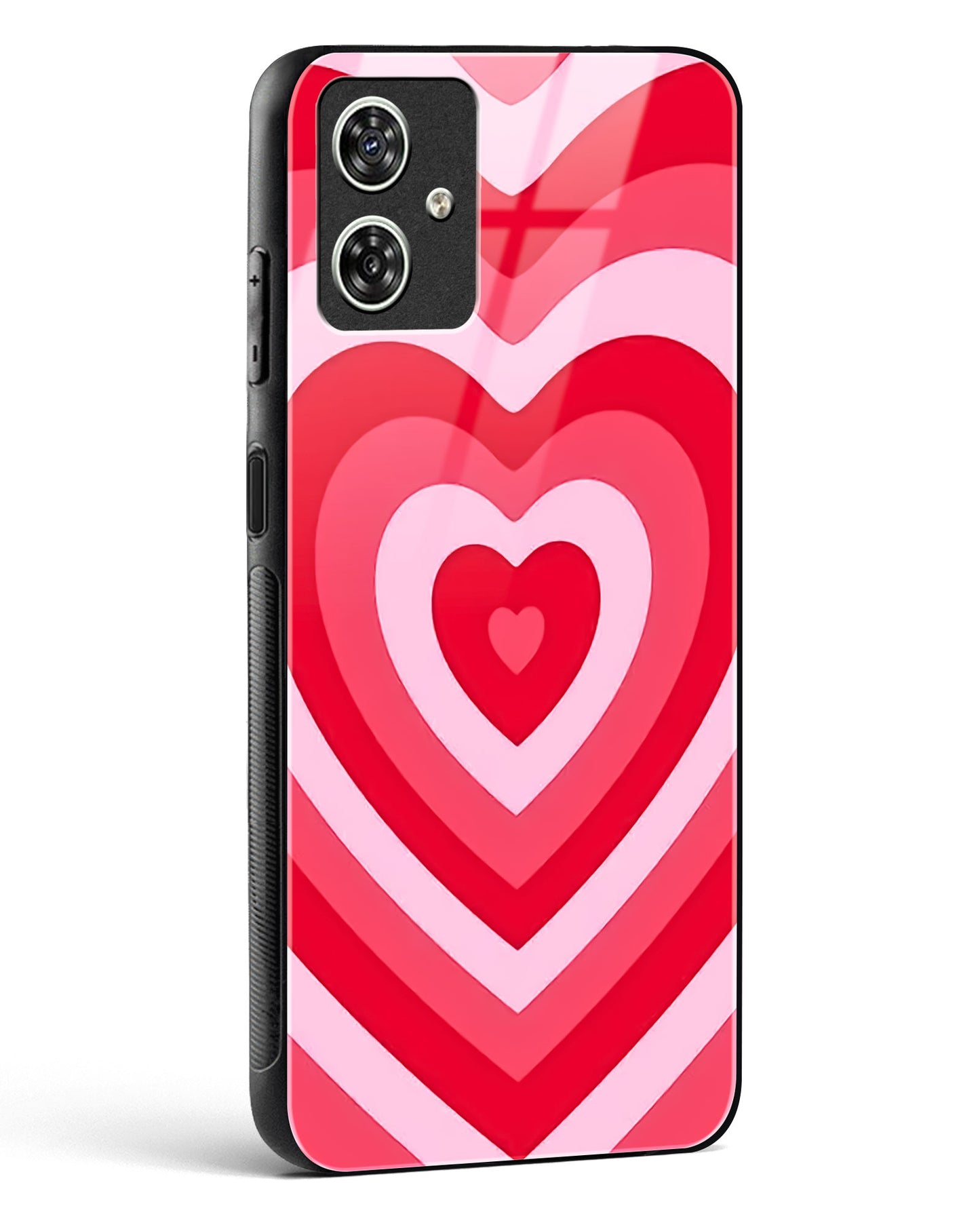 Radiant Hearts Gradient Glass Phone Case-Moto G64 5G