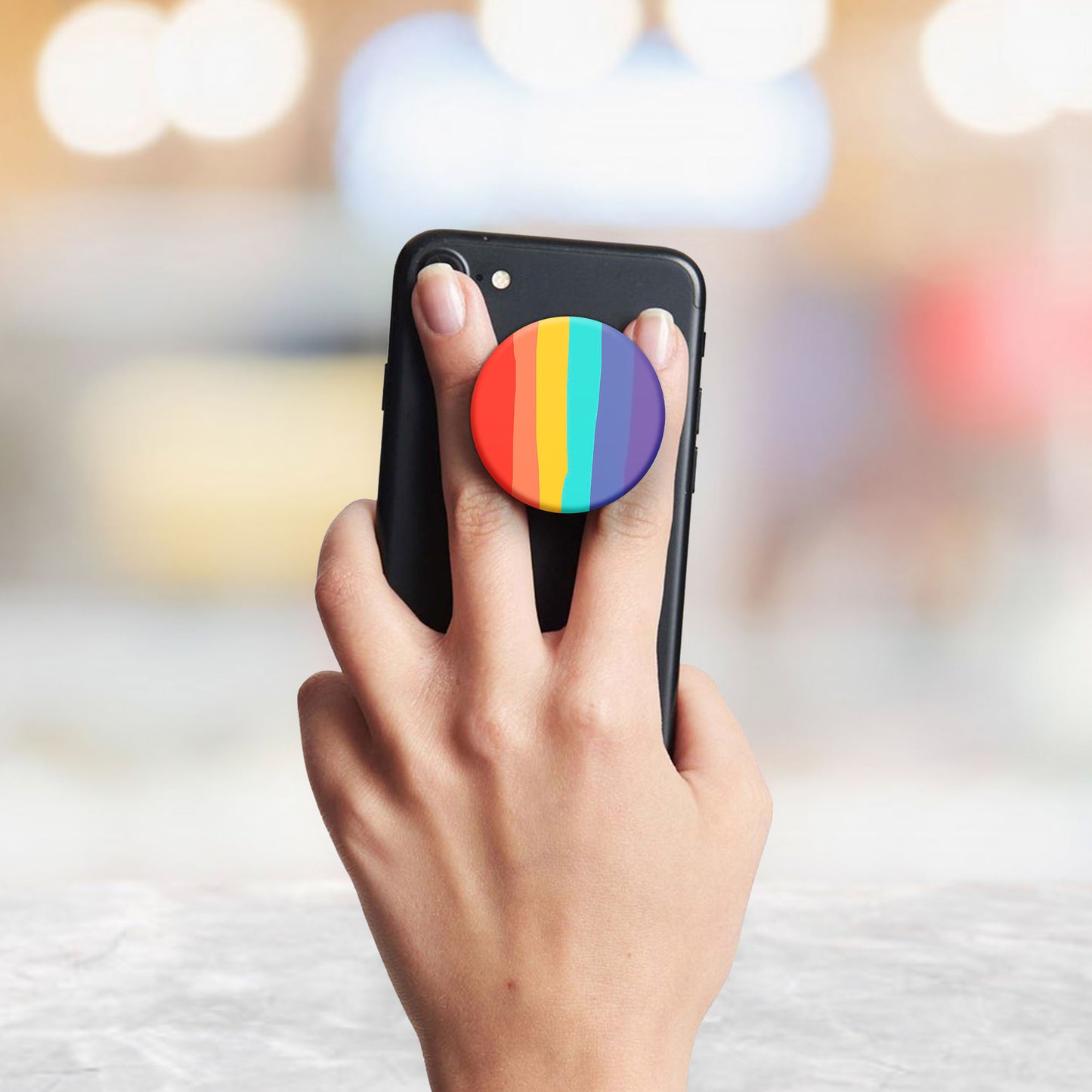 Rainbow Flat Pop Holder