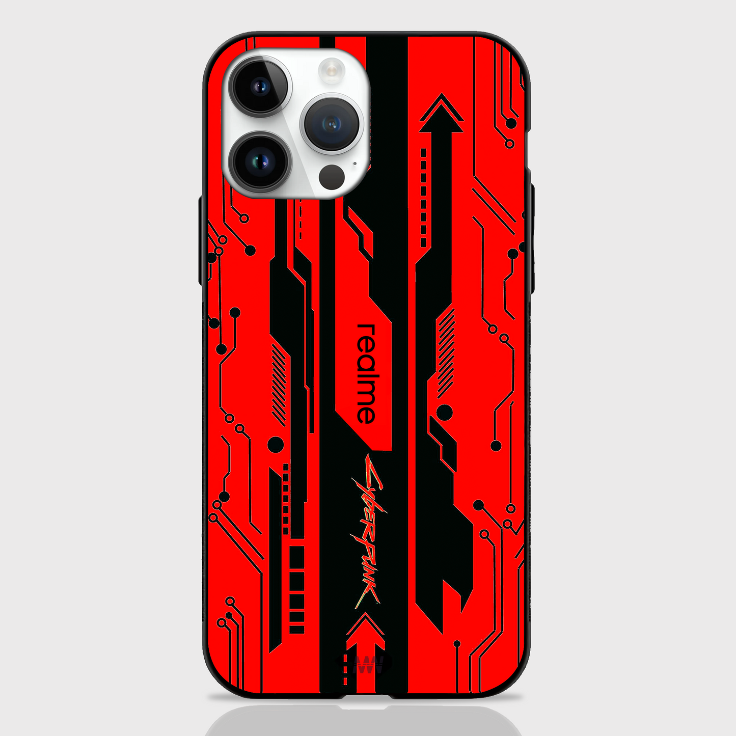 Gaming Abstract Theme GLASS CASES (Yellow, Black, Red & White)
