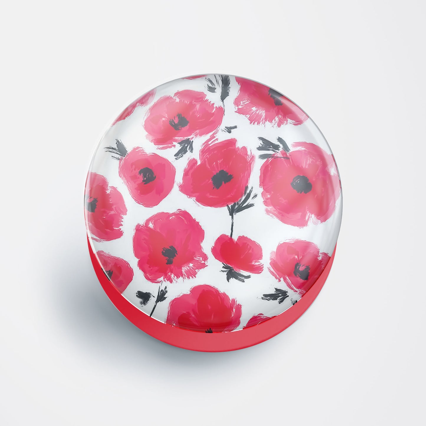 Red Floral Gloss Pop Holder