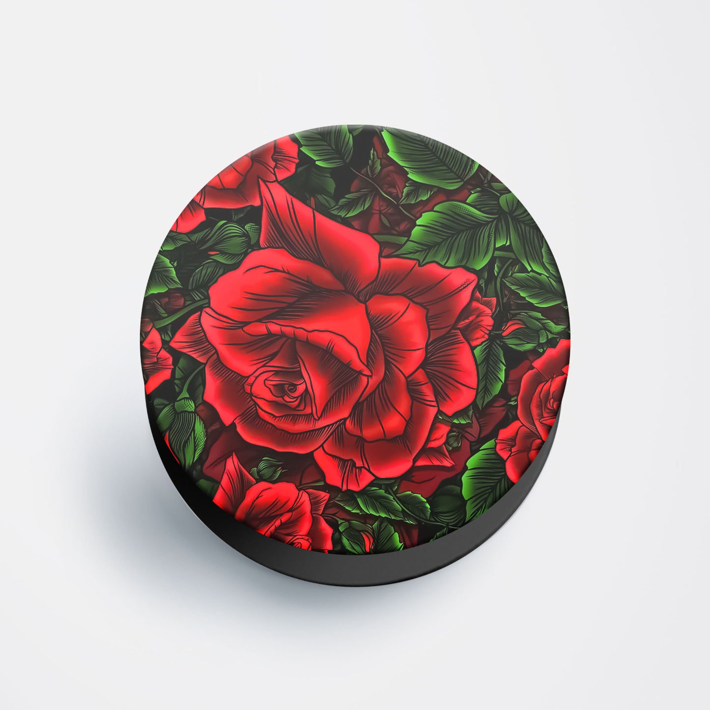 Red Rose Flat Pop Holder
