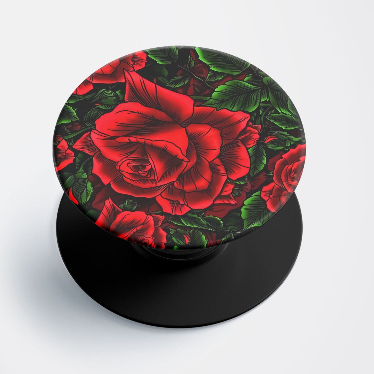 Red Rose Flat Pop Holder