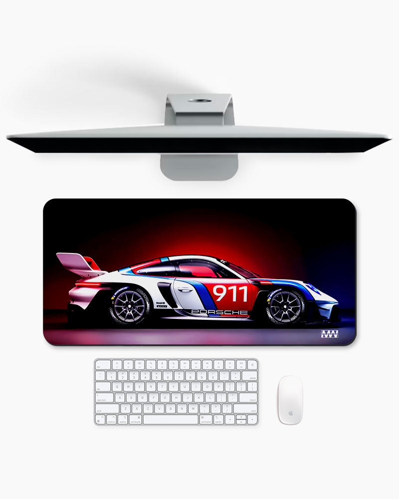Redline Pursuit Desk Mat