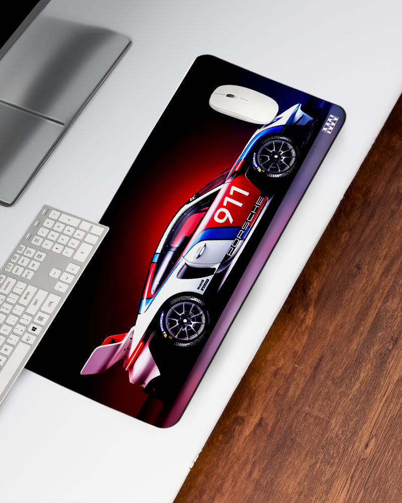 Redline Pursuit Desk Mat