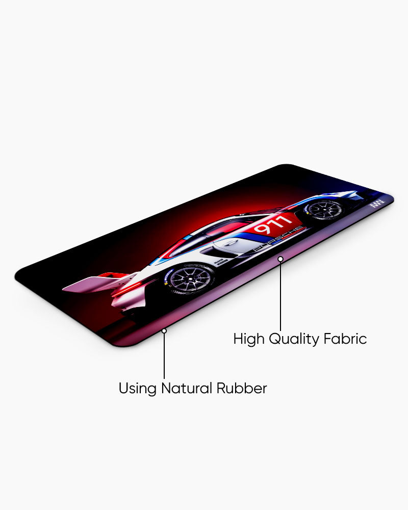 Redline Pursuit Desk Mat