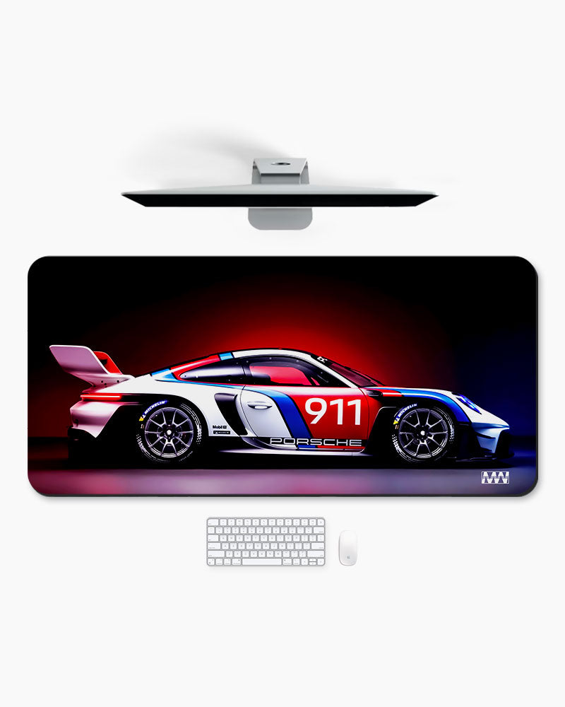Redline Pursuit Desk Mat