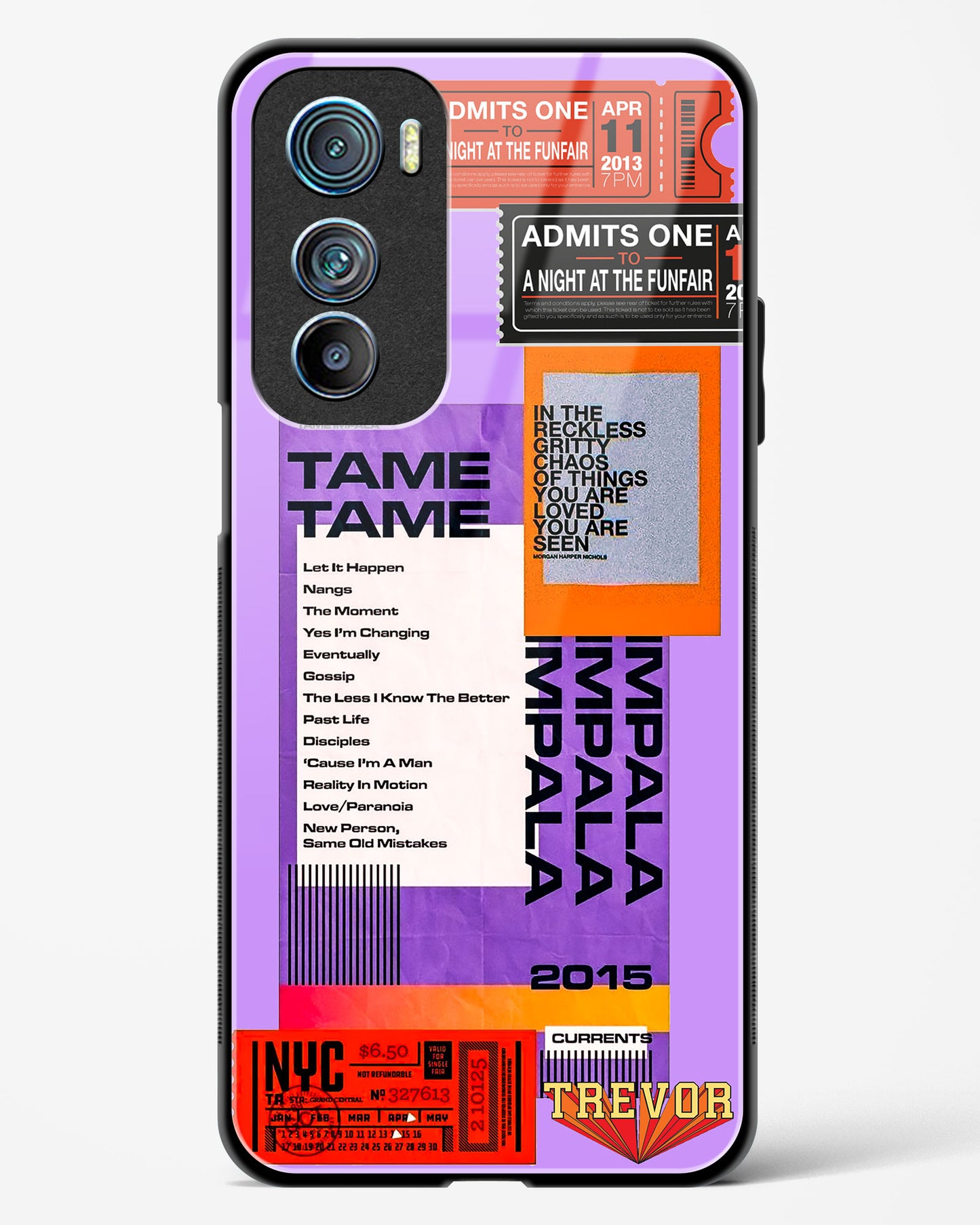 Retro Concert Collage Glass Phone Case-Motorola Edge 30