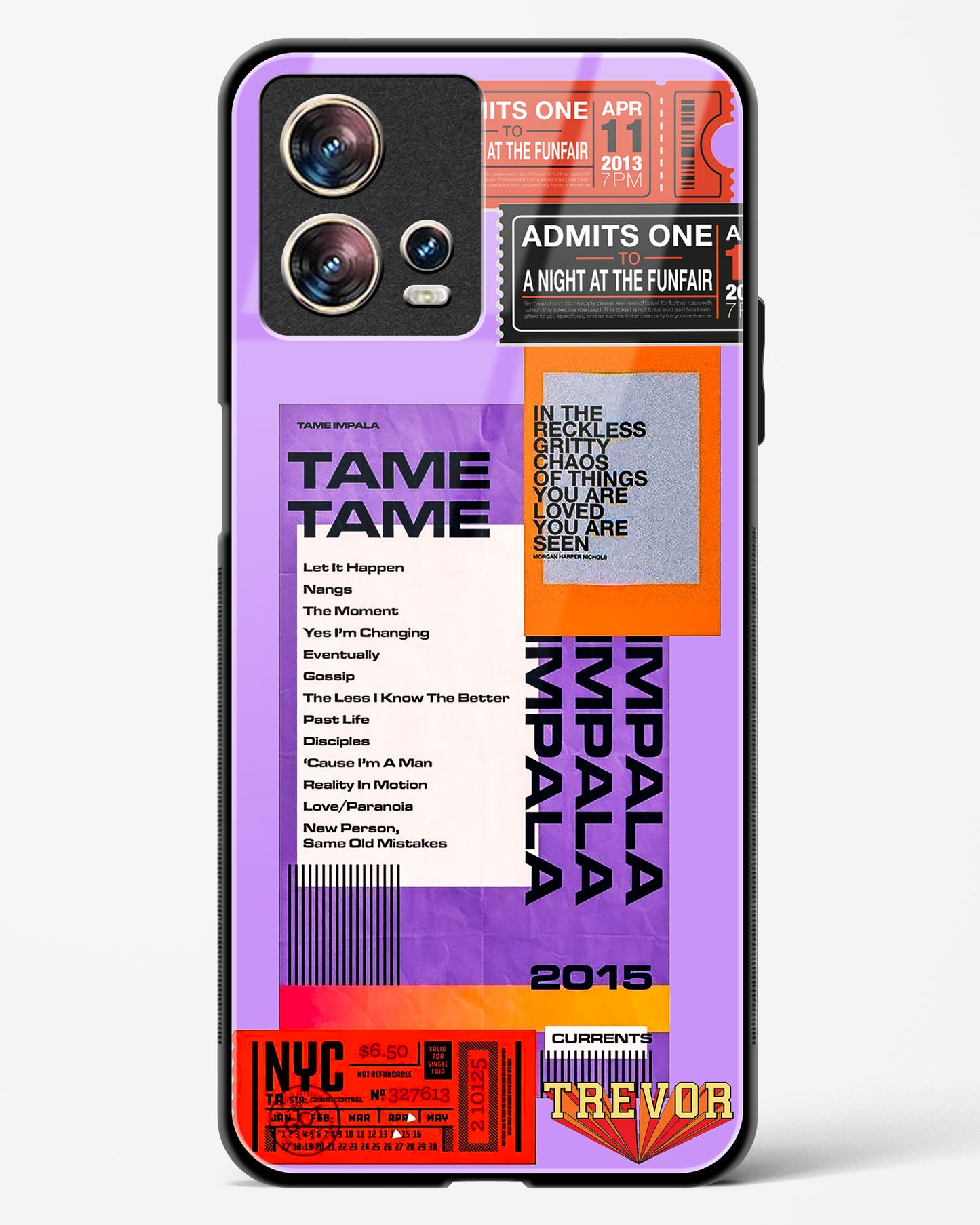 Retro Concert Collage Glass Phone Case-Motorola Edge 30 Fusion