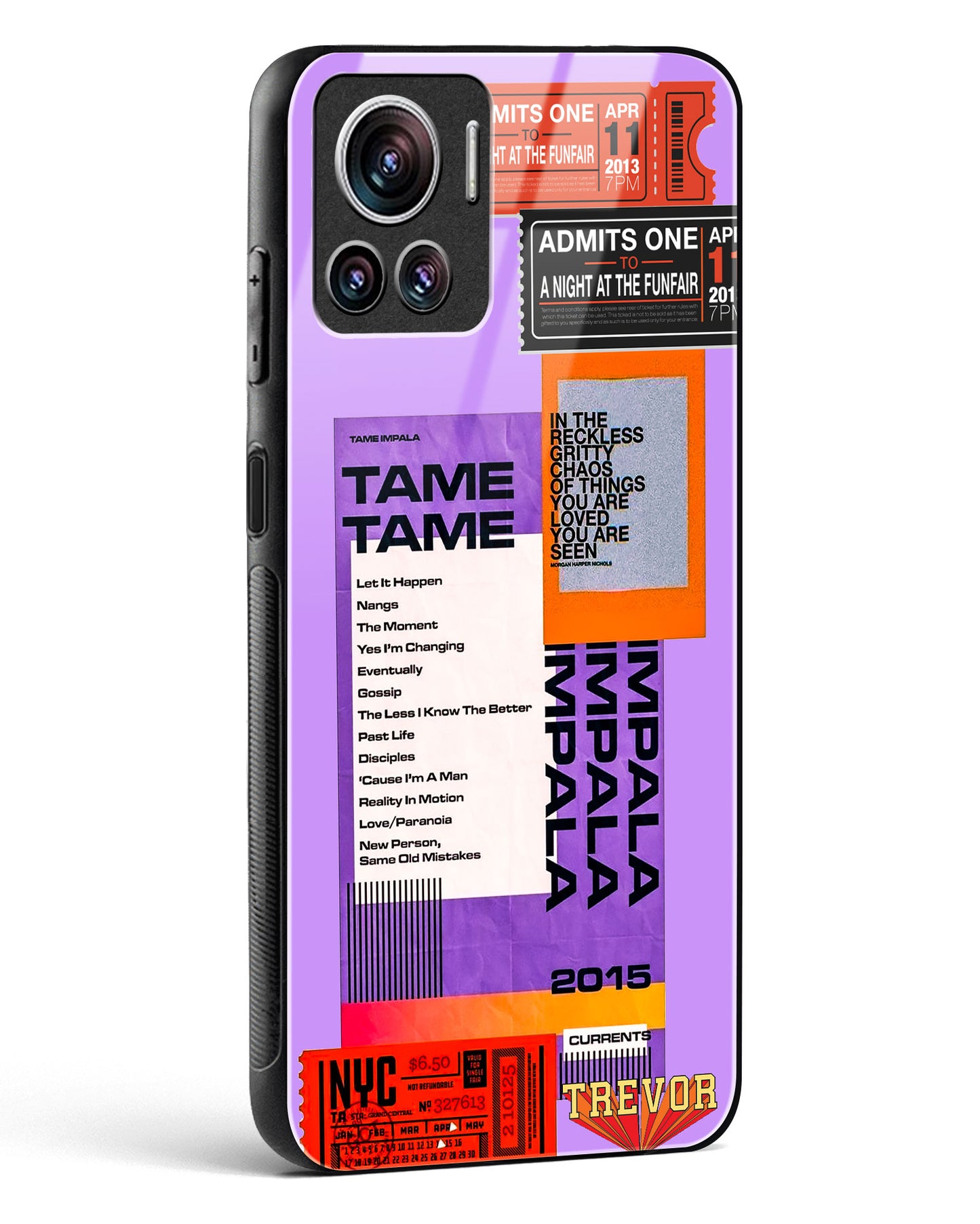 Retro Concert Collage Glass Phone Case-Motorola Edge 30 Ultra