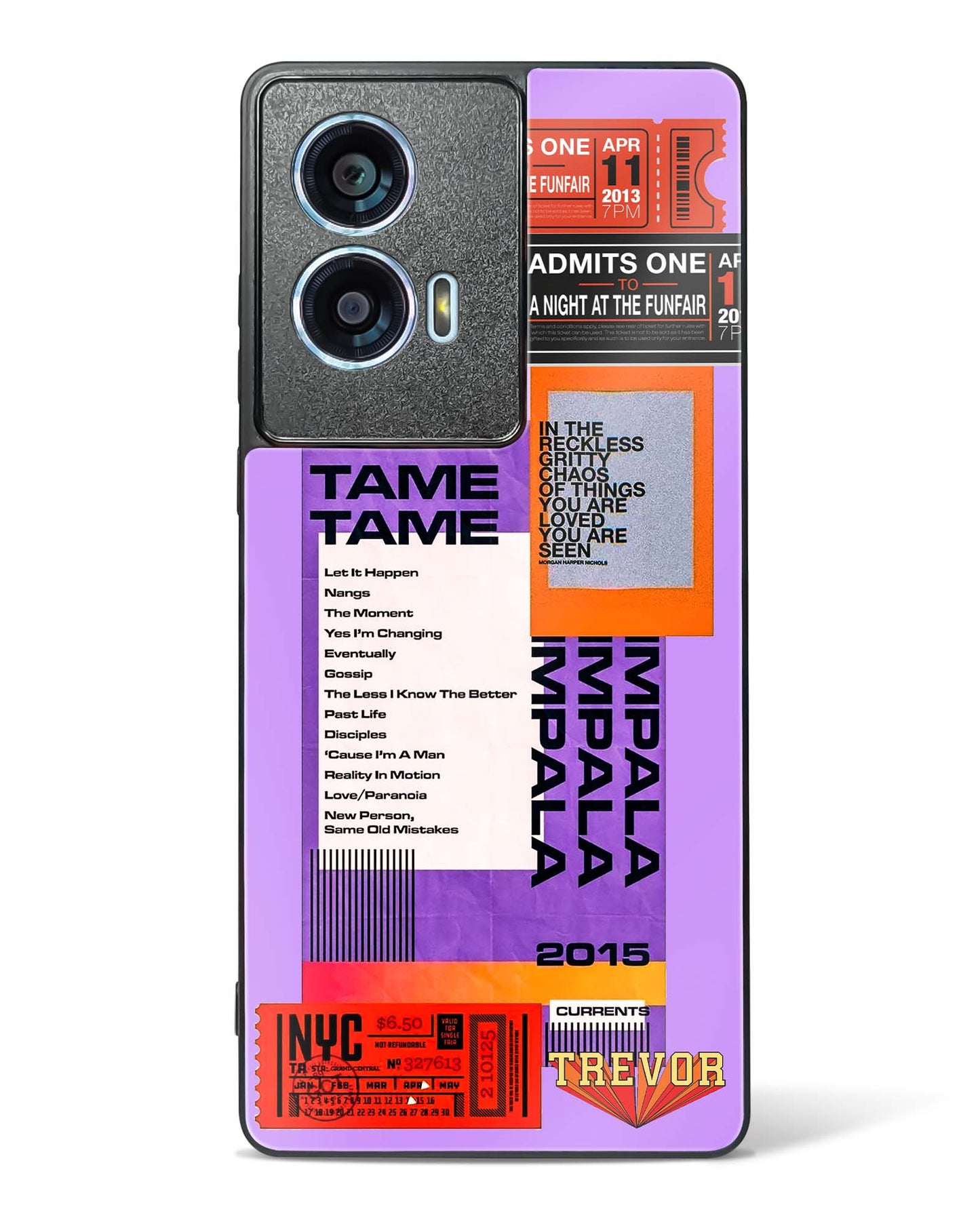 Retro Concert Collage Glass Phone Case-Motorola Edge 50 Fusion