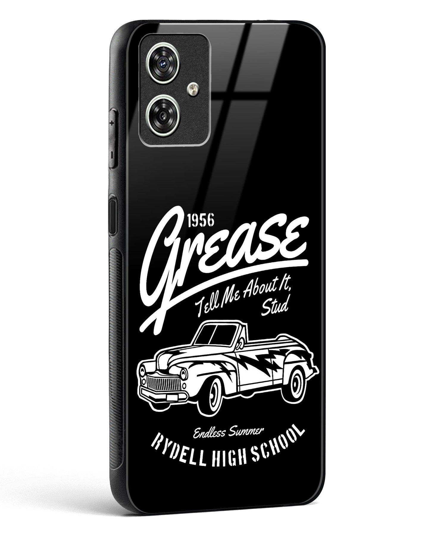 Retro Rydell High Grease Glass Phone Case-Moto G54 5G