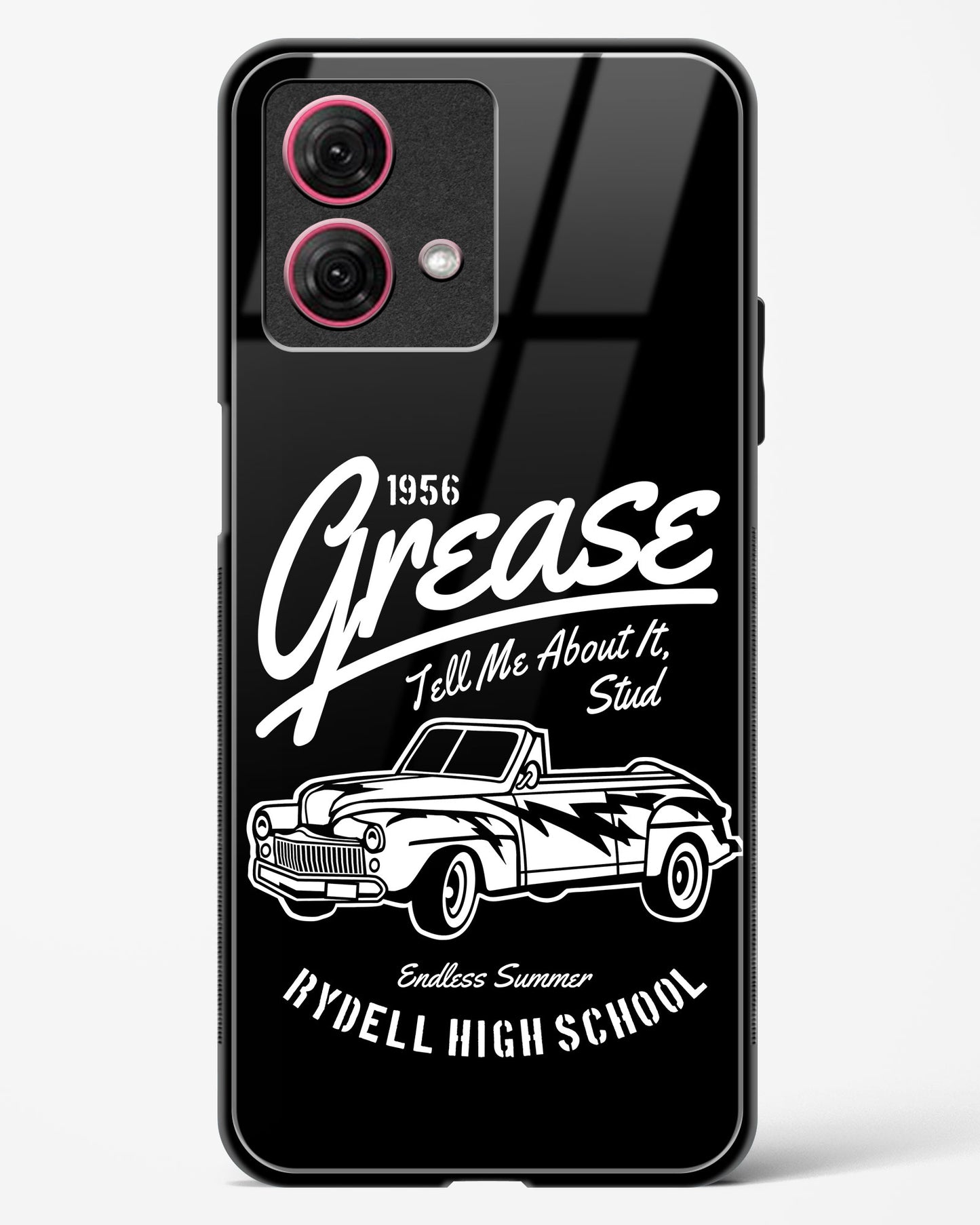 Retro Rydell High Grease Glass Phone Case-Moto G84 5G