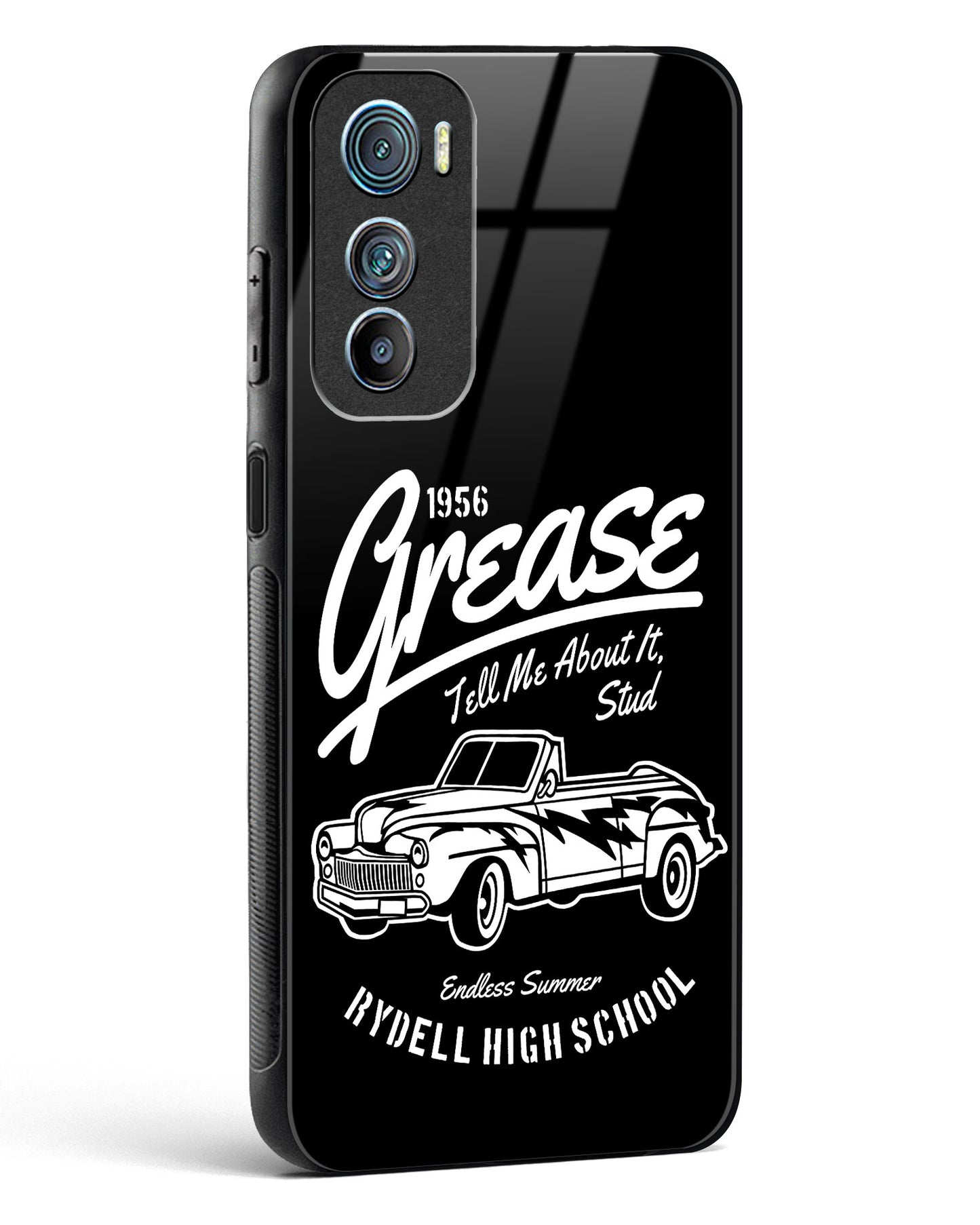 Retro Rydell High Grease Glass Phone Case-Motorola Edge 30