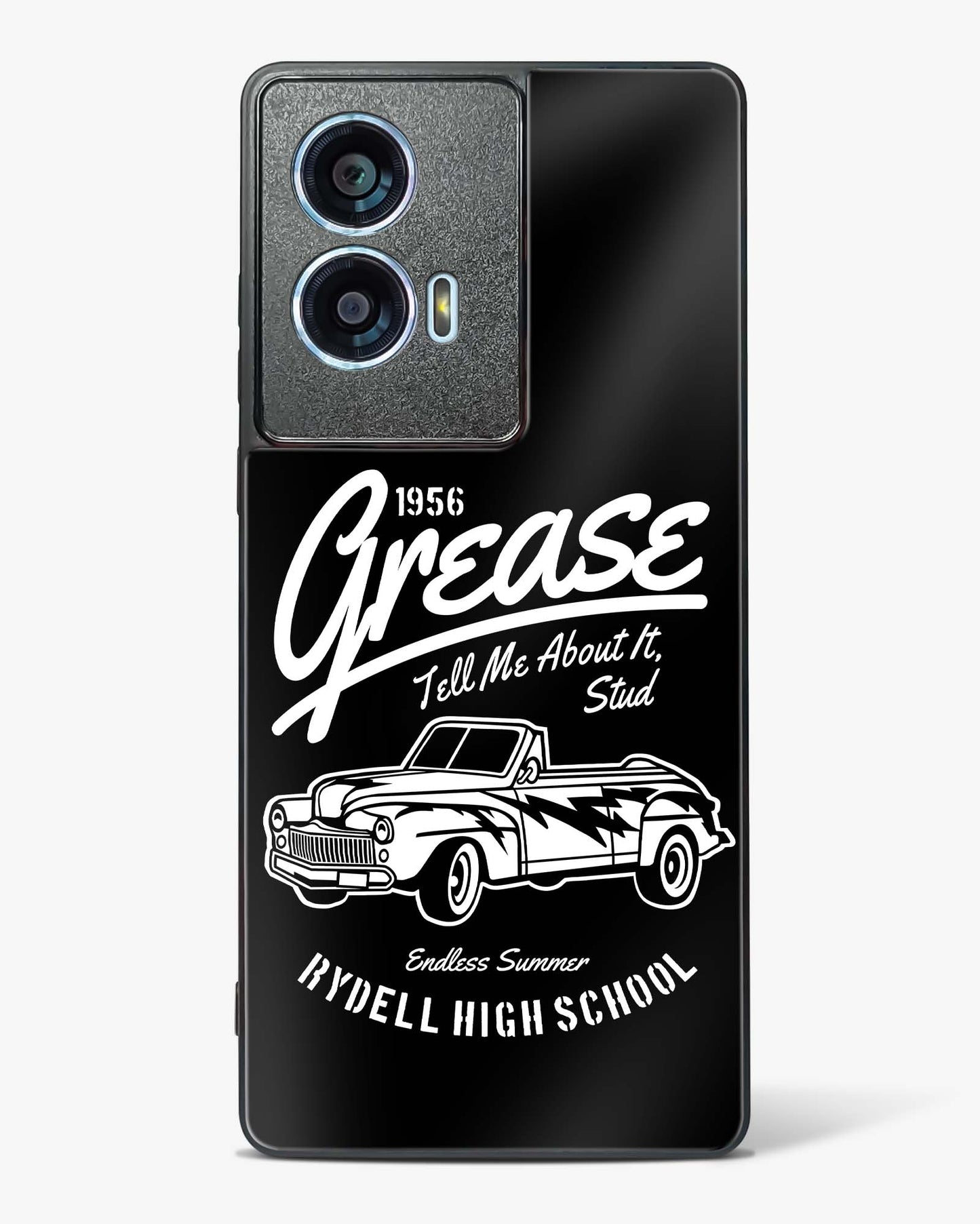 Retro Rydell High Grease Glass Phone Case-Motorola Edge 50 Fusion