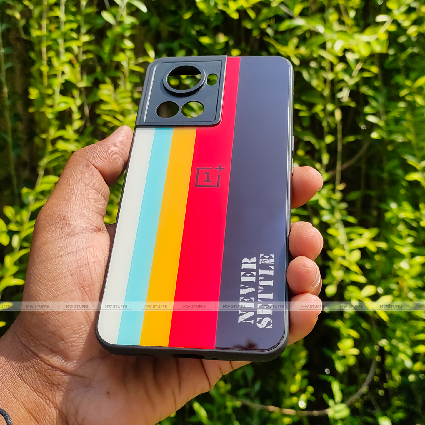 Retro Color Pattern Glass case - - MW Stuffs -