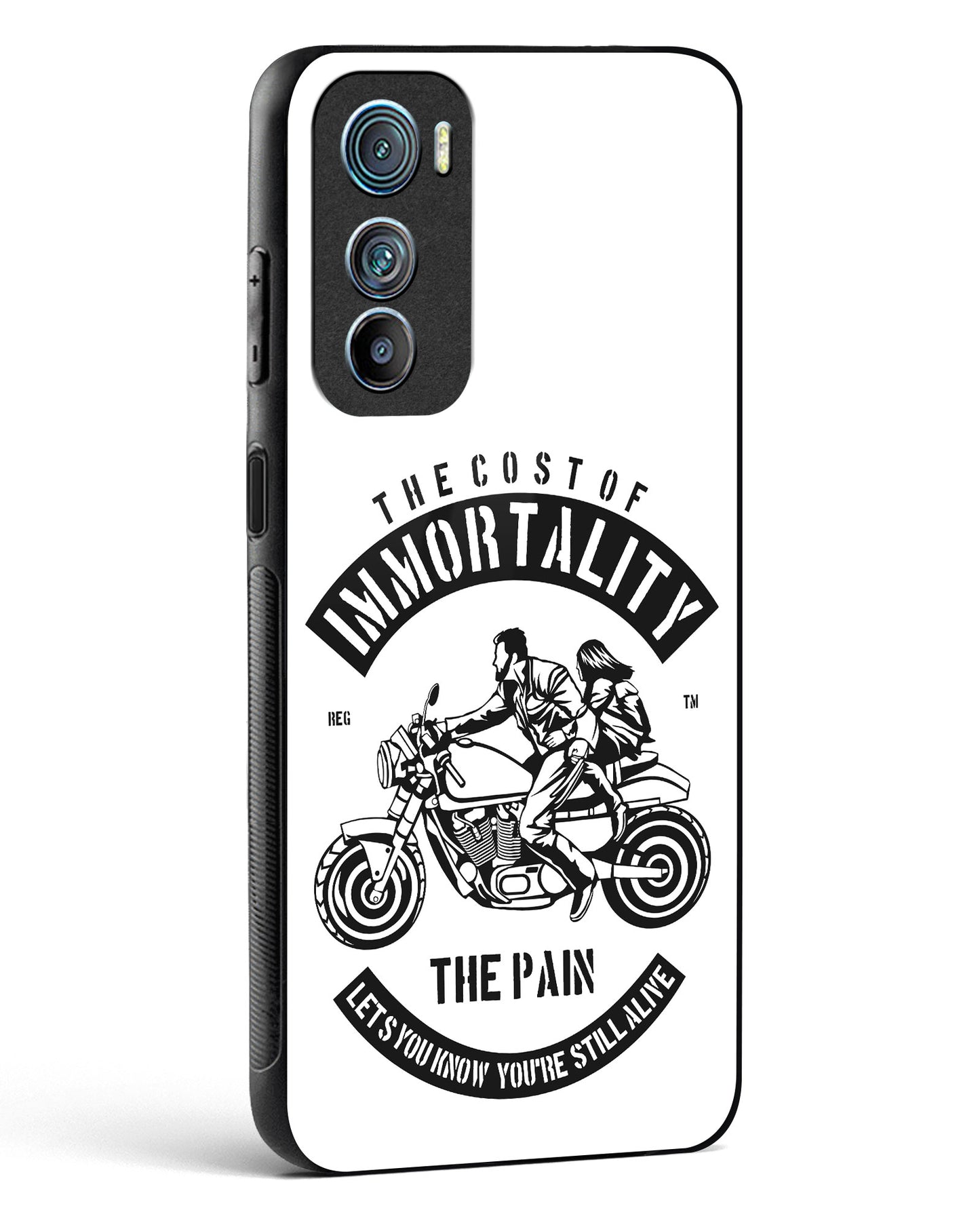 Ride Eternal Motorcycle Glass Phone Case-Motorola Edge 30