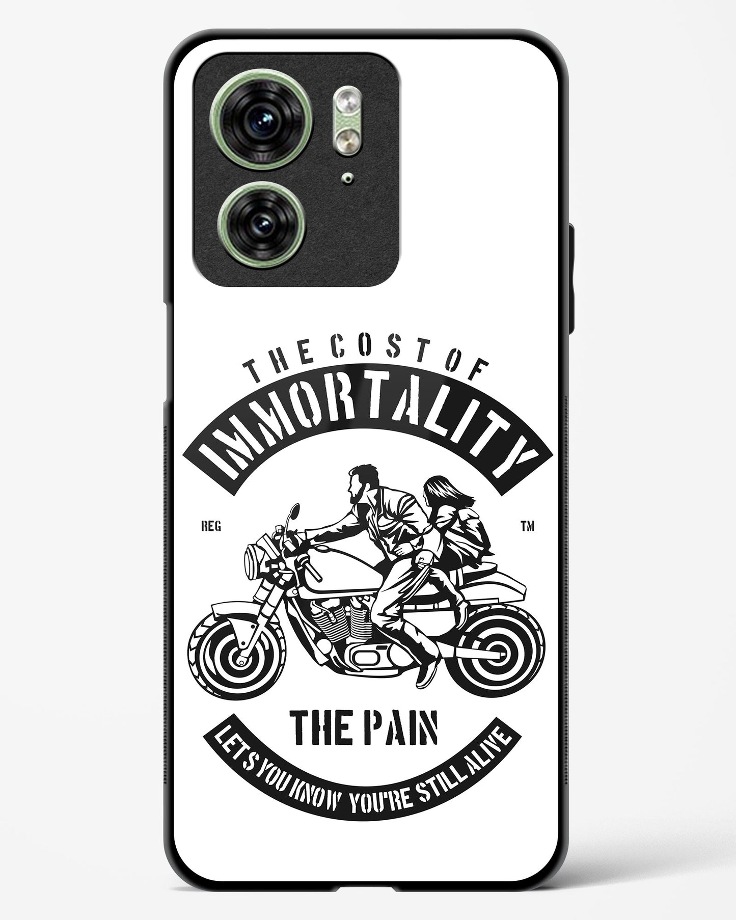 Ride Eternal Motorcycle Glass Phone Case-Motorola Edge 40