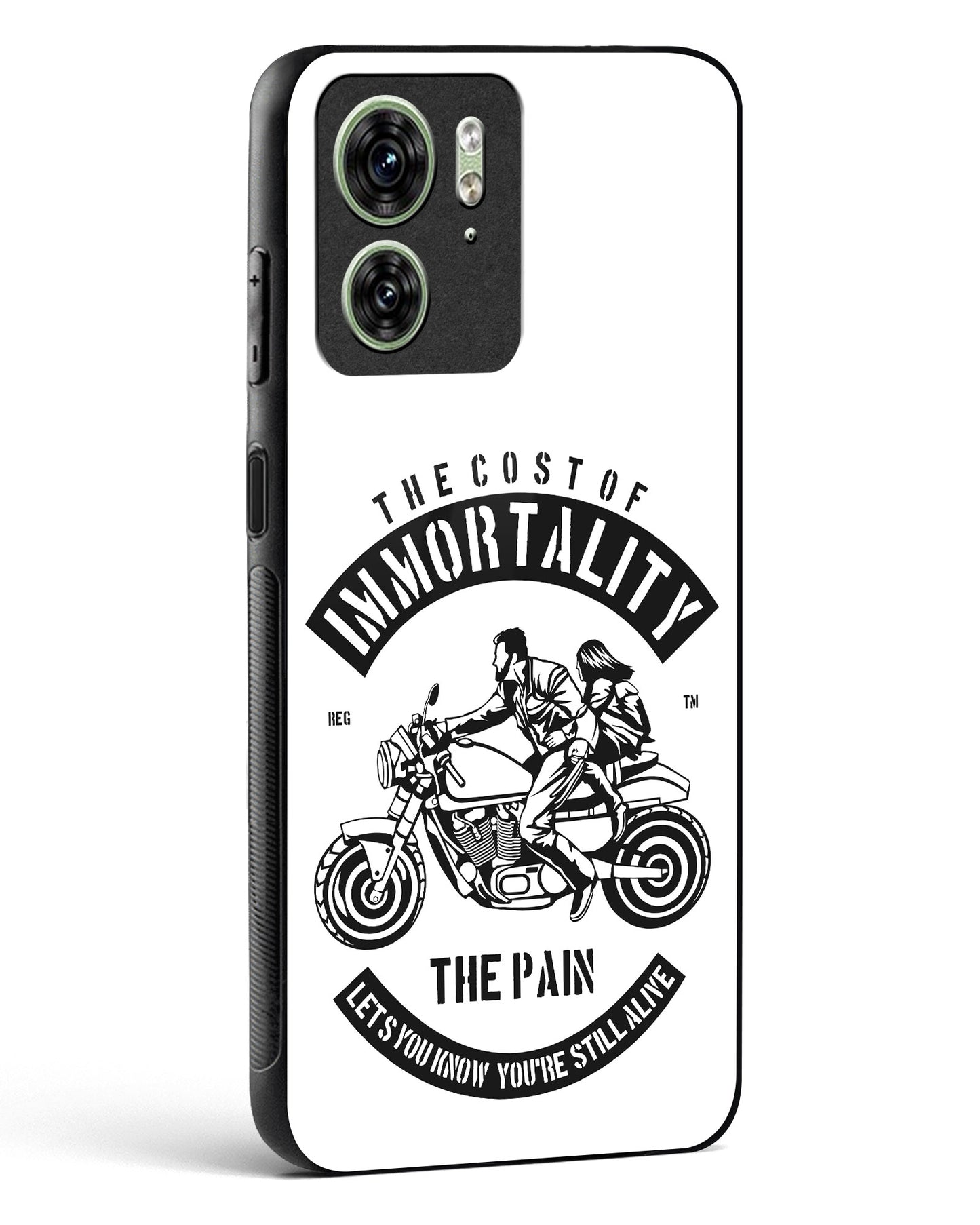 Ride Eternal Motorcycle Glass Phone Case-Motorola Edge 40