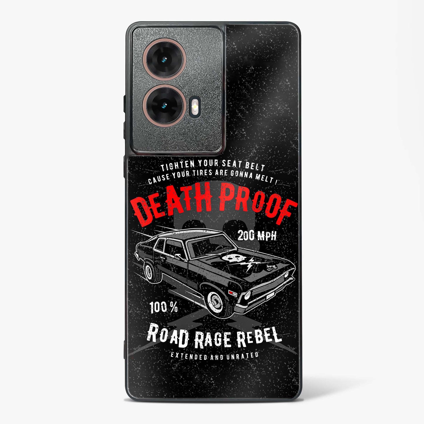 Road Rage Rebel Glass Phone Case-Moto G85 5G