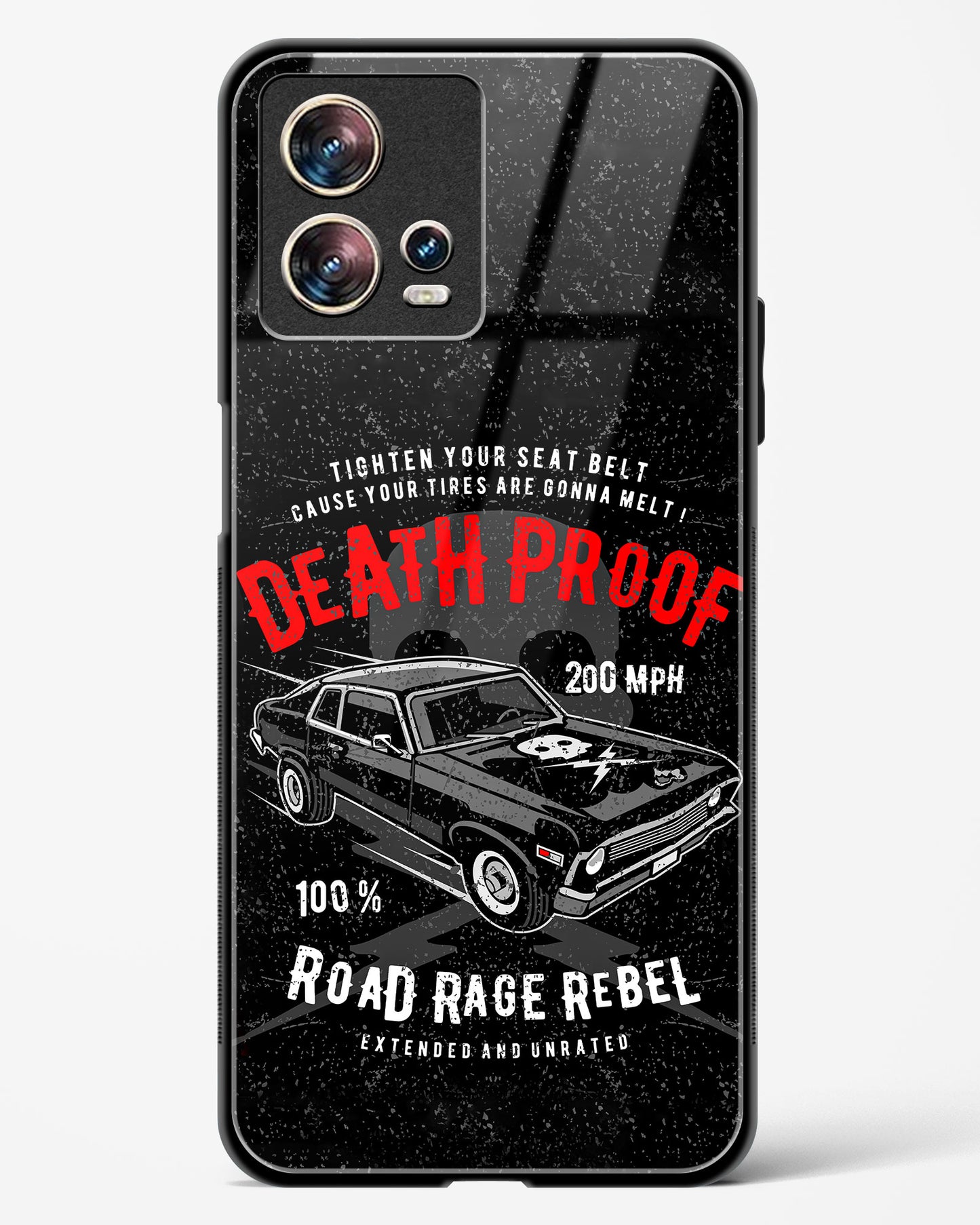 Road Rage Rebel Glass Phone Case-Motorola Edge 30 Fusion