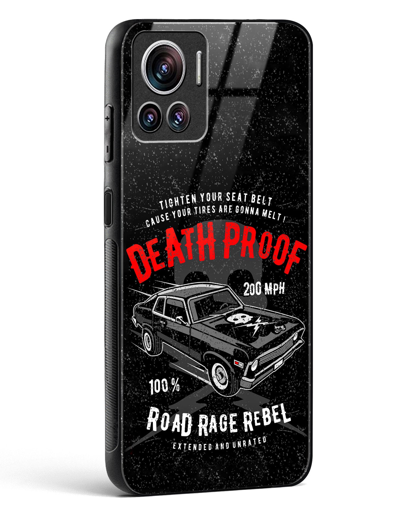 Road Rage Rebel Glass Phone Case-Motorola Edge 30 Ultra
