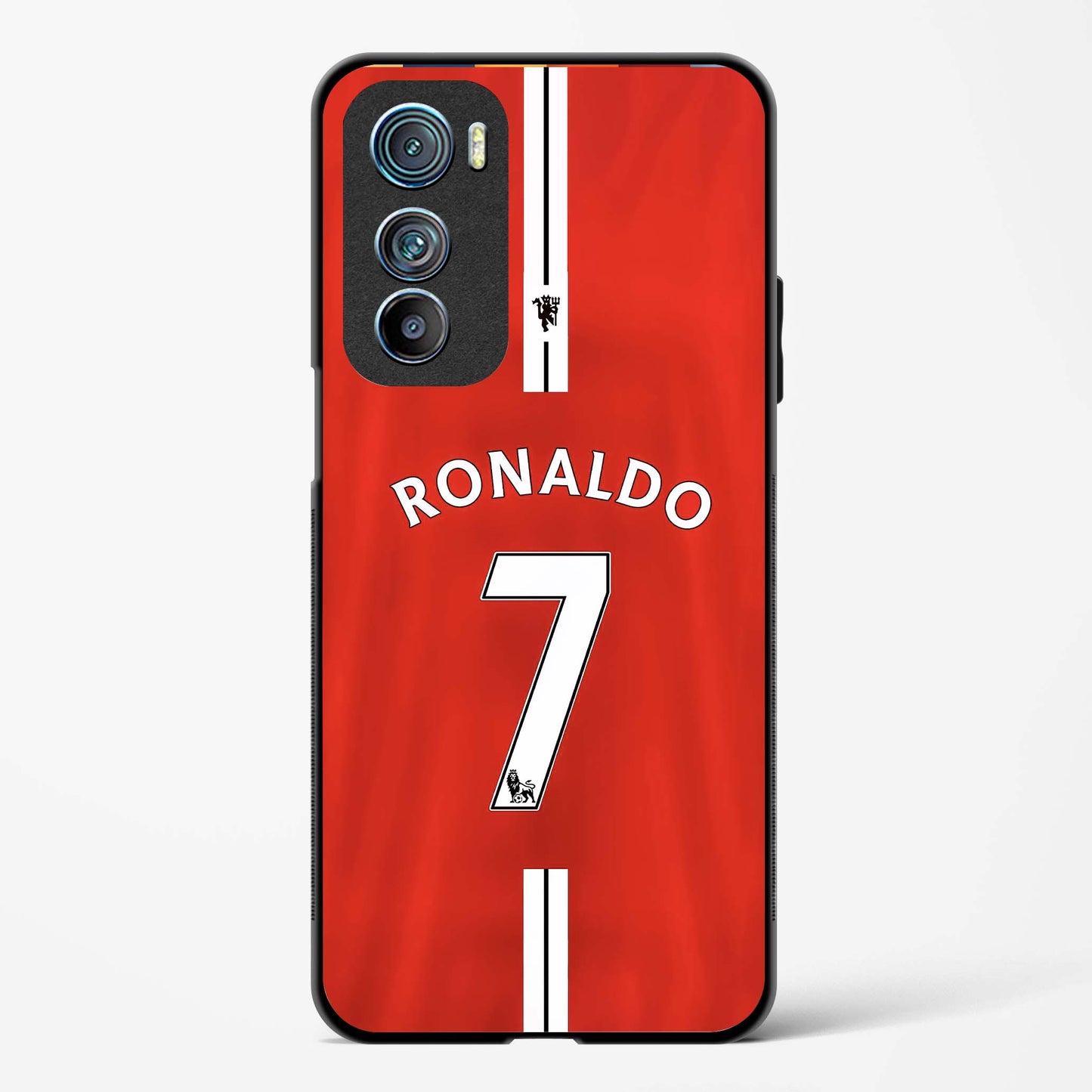 Ronaldo Red Jersey No 7 Glass Phone Case-Motorola Edge 30