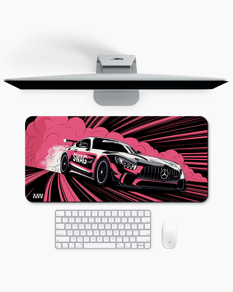 SWAG Racer Mercedes at Maximum Velocity Deskmat