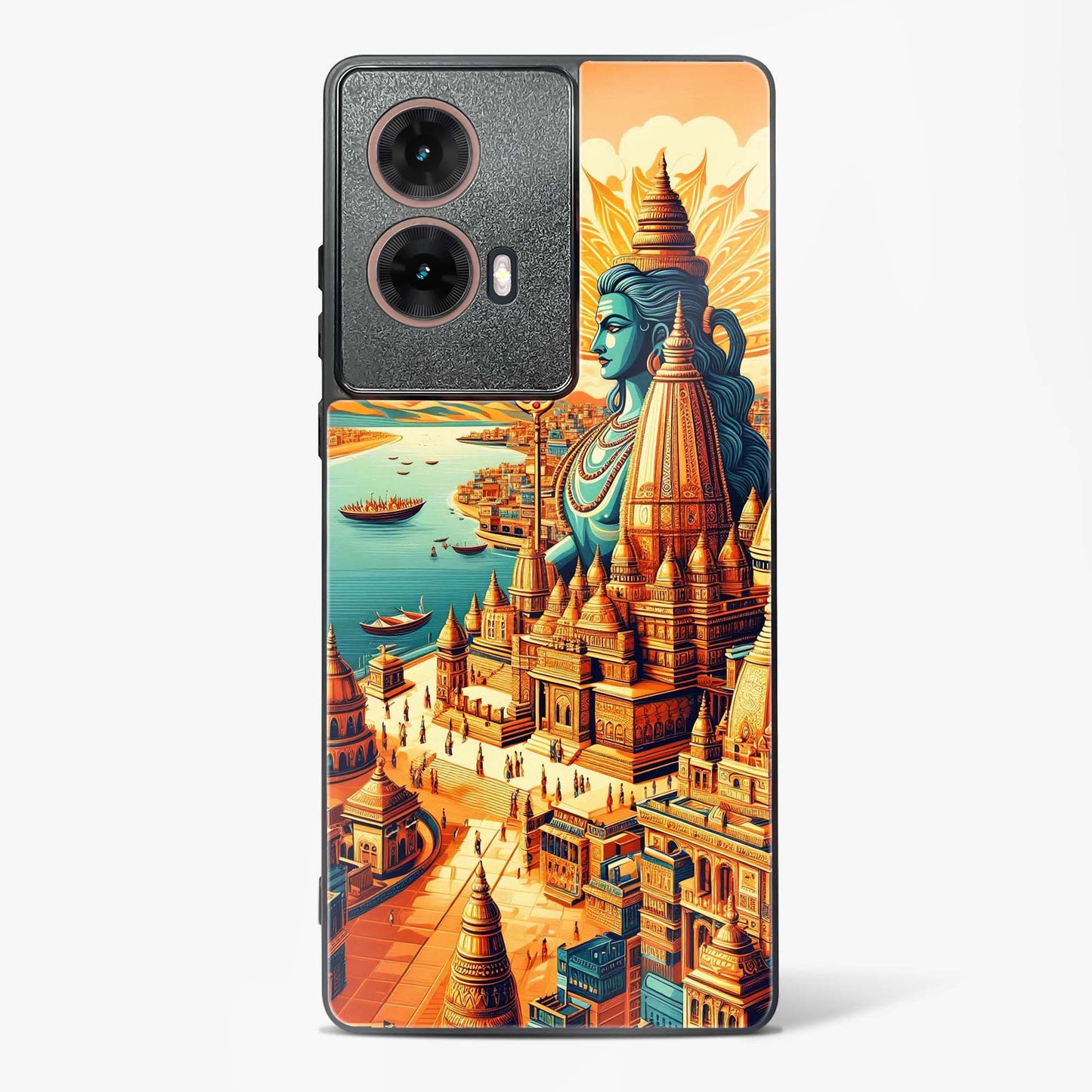 Sacred Varanasi Kasi Glass Phone Case-Moto G85 5G