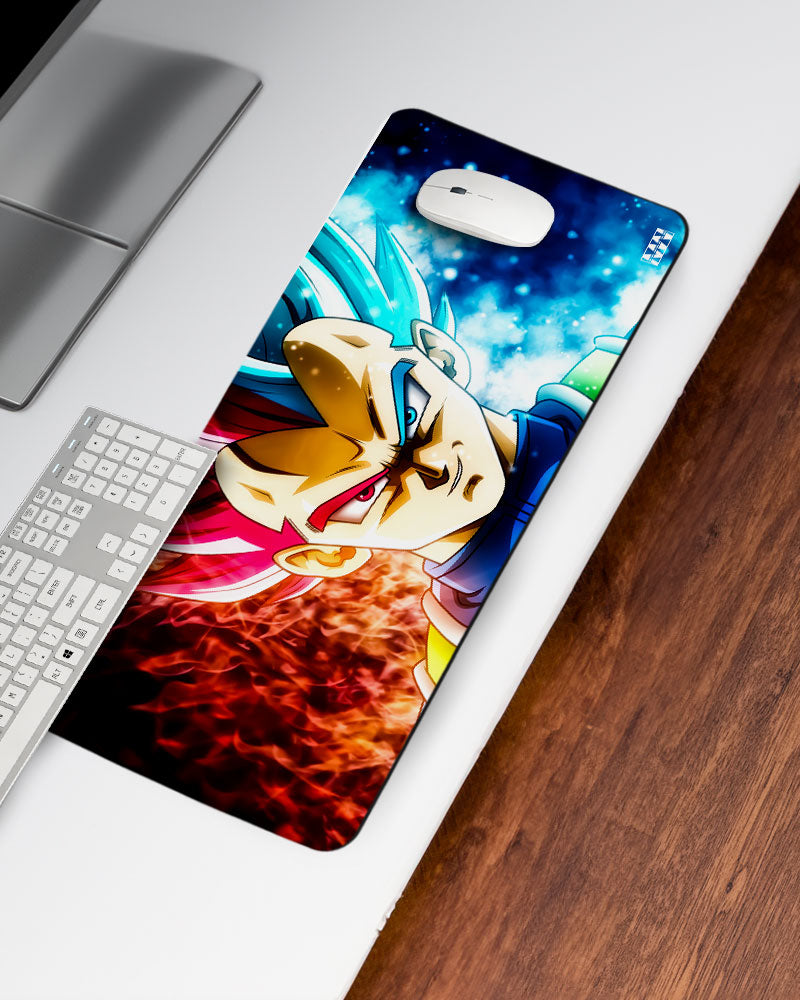Saiyan Duality Inferno & Frost Desk Mat