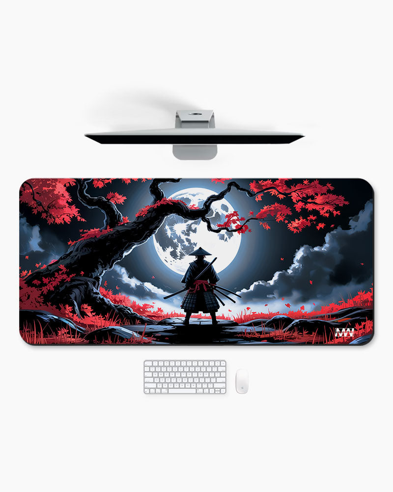 Samurai Moonlight Desk Mat