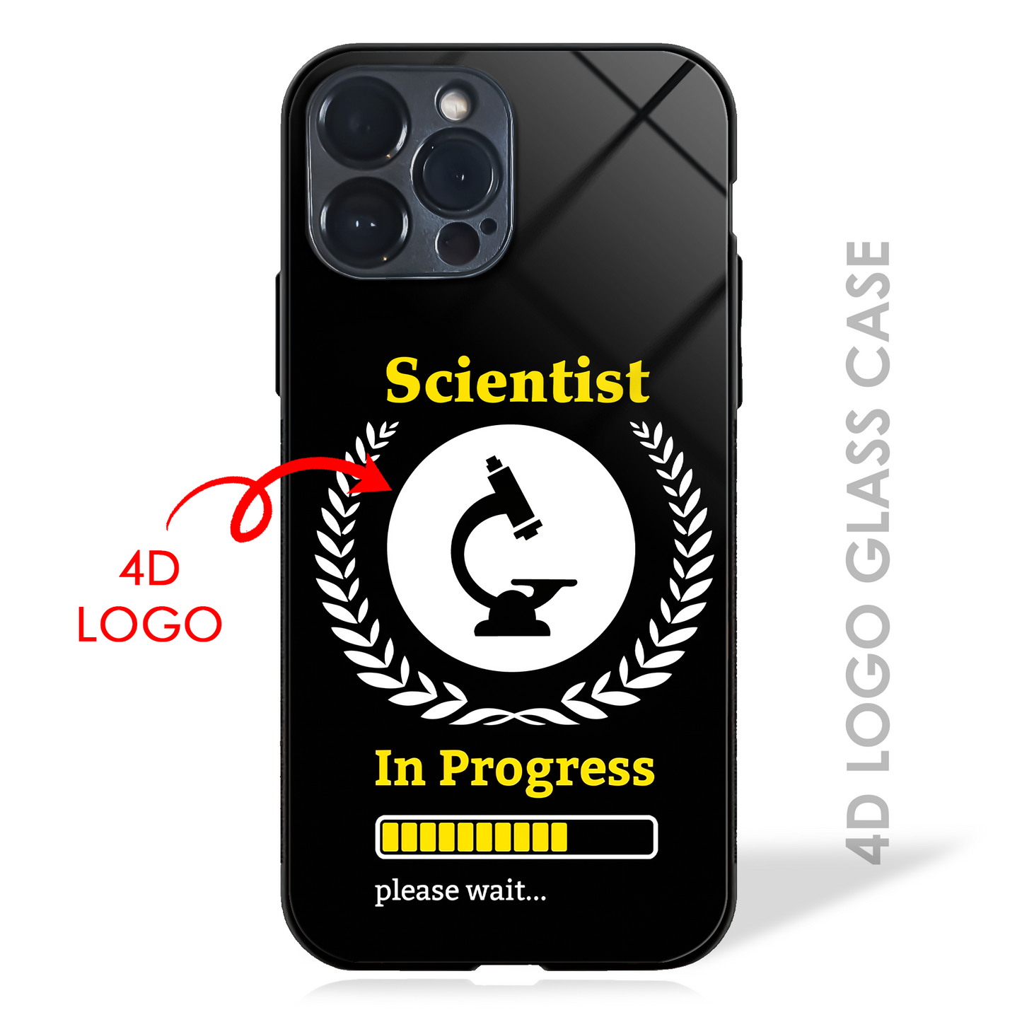 Your Dream Profession in Progress - 4D Logo Glass Case (20+ Professions)