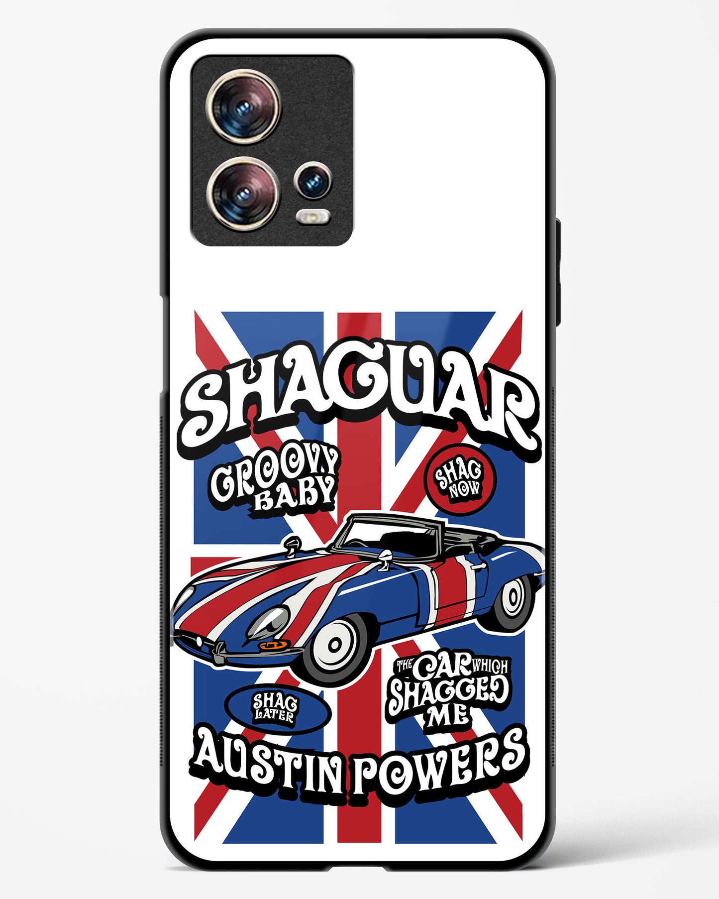 Shaguar Style Glass Phone Case-Motorola Edge 30 Fusion
