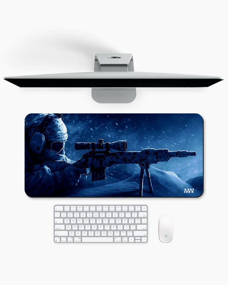 Snow Sniper Deskmat