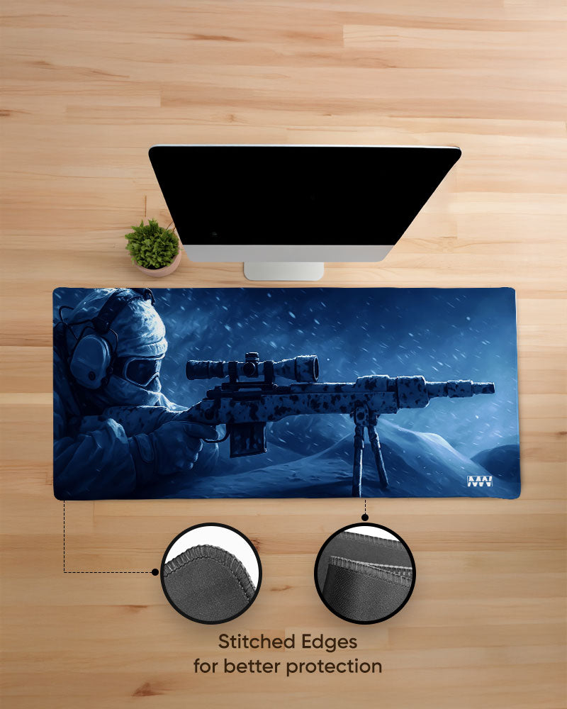 Snow Sniper Deskmat