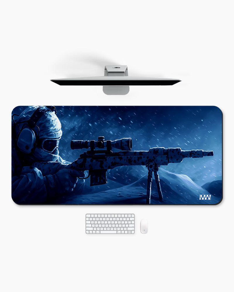 Snow Sniper Deskmat