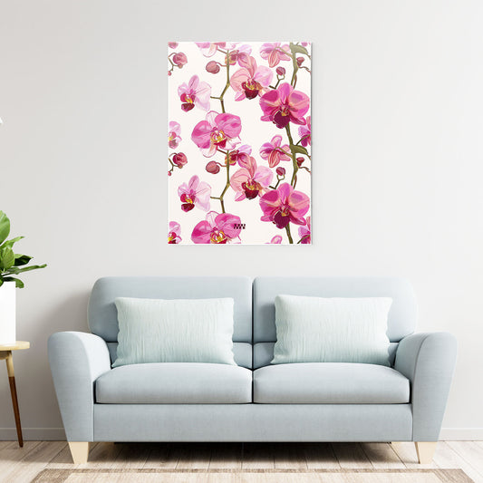 Soft Orchid Aesthetic Metal-Poster
