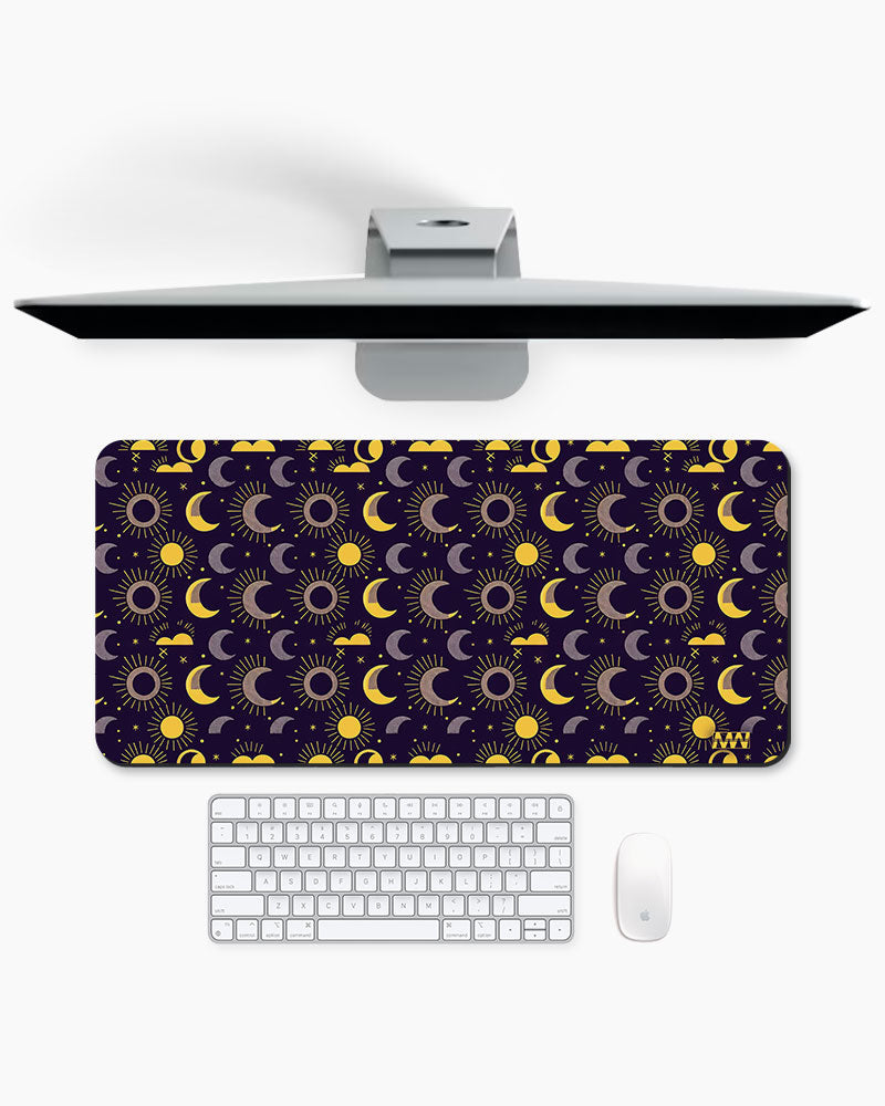 Solar Reverie Moons and Suns Aligned Deskmat
