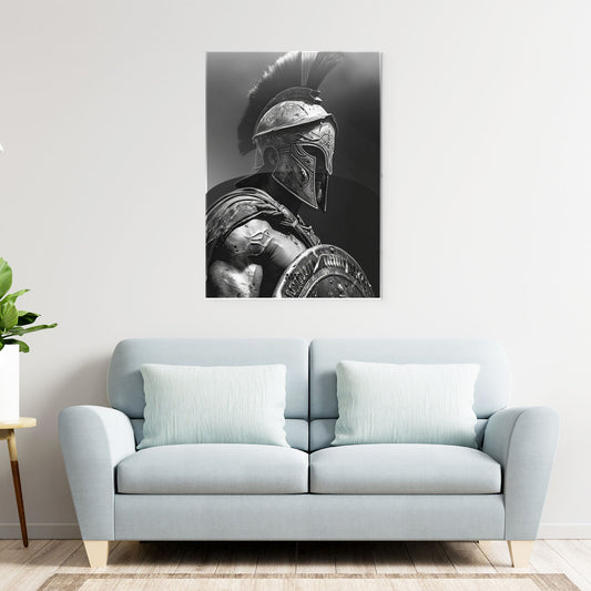 Spartan Warrior Metal-Poster
