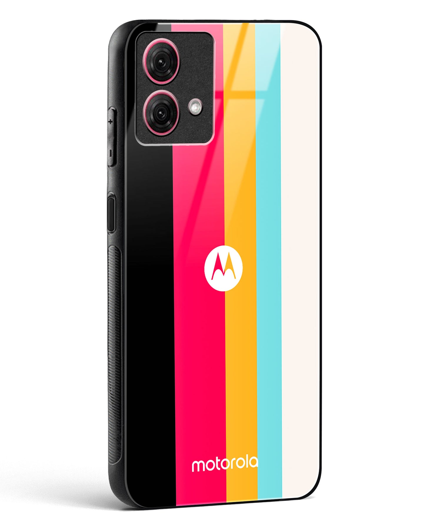Spectrum Stripe Glass Phone Case-Moto G84 5G