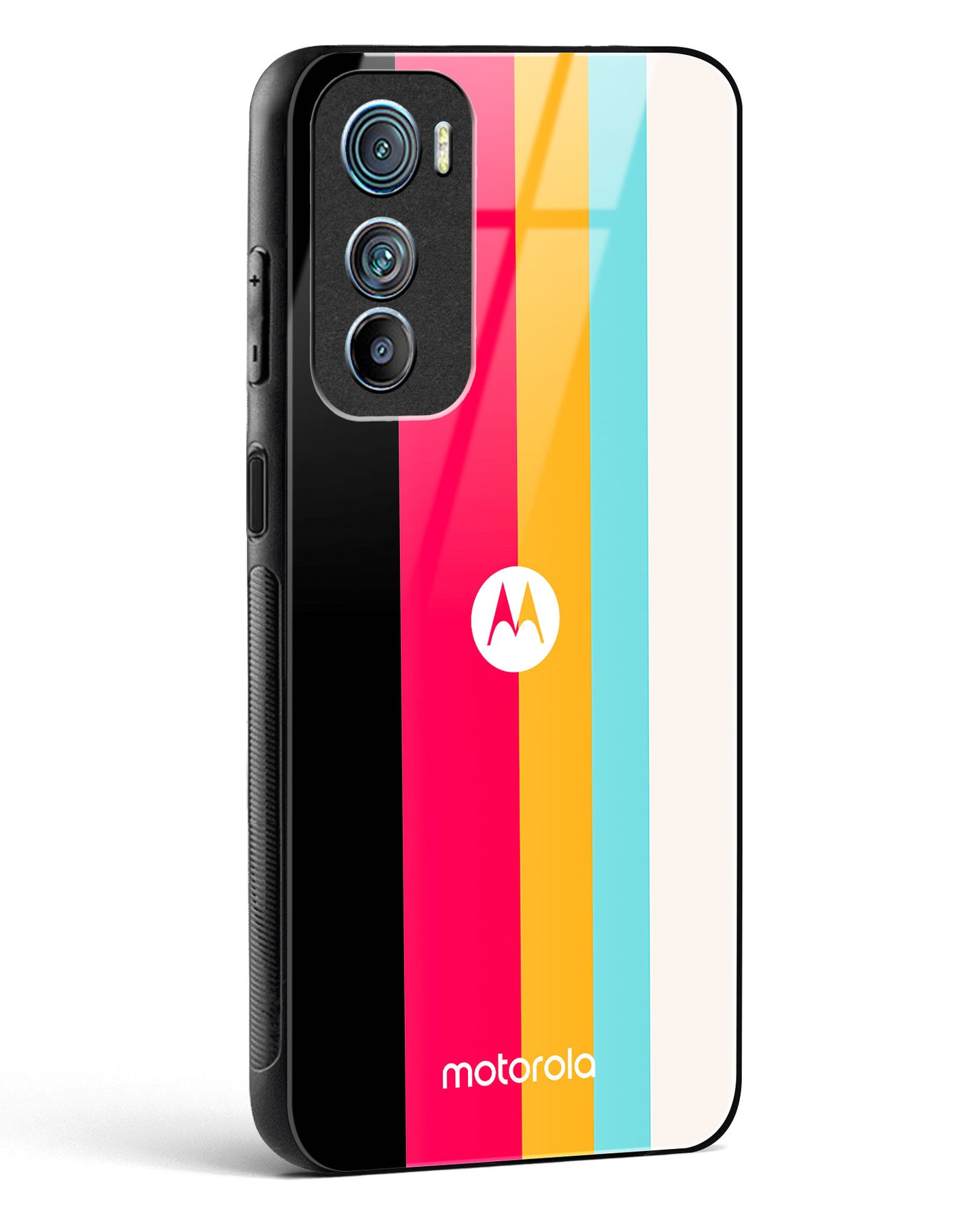 Spectrum Stripe Glass Phone Case-Motorola Edge 30