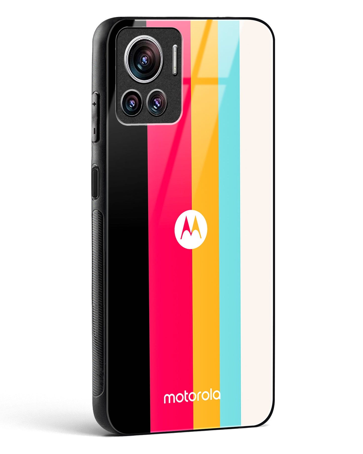 Spectrum Stripe Glass Phone Case-Motorola Edge 30 Ultra