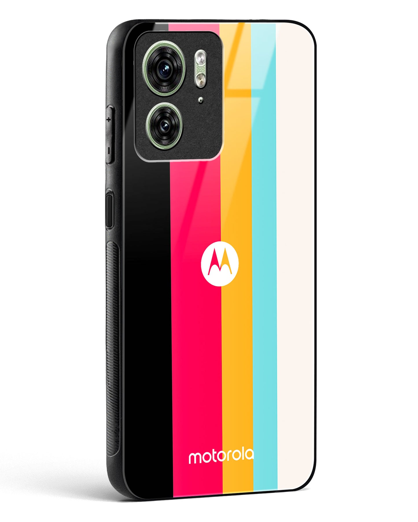 Spectrum Stripe Glass Phone Case-Motorola Edge 40