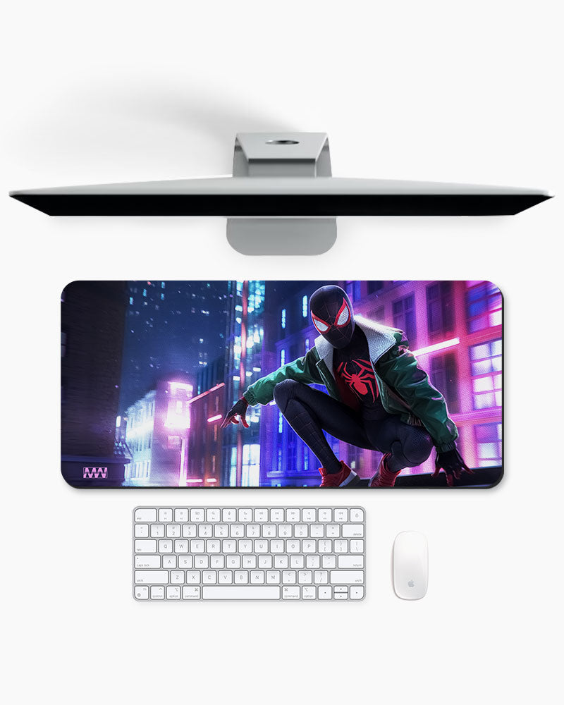 Spidey Neon Skyline Adventure Deskmat