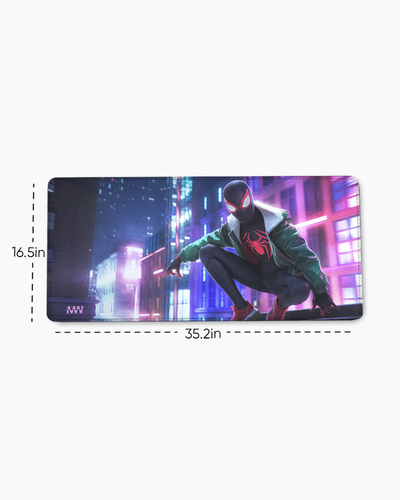 Spidey Neon Skyline Adventure Deskmat