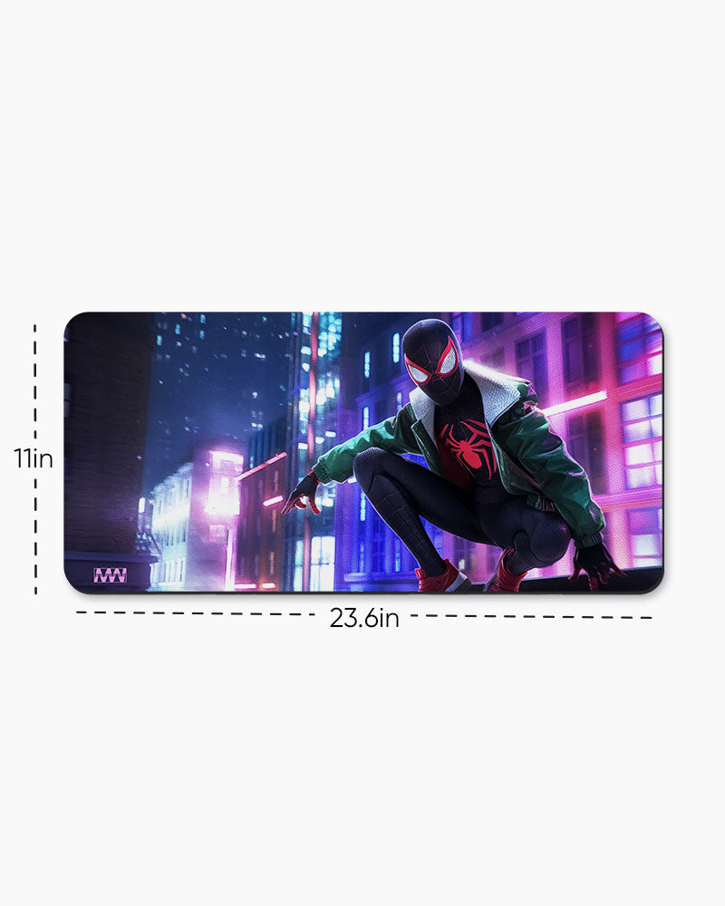 Spidey Neon Skyline Adventure Deskmat