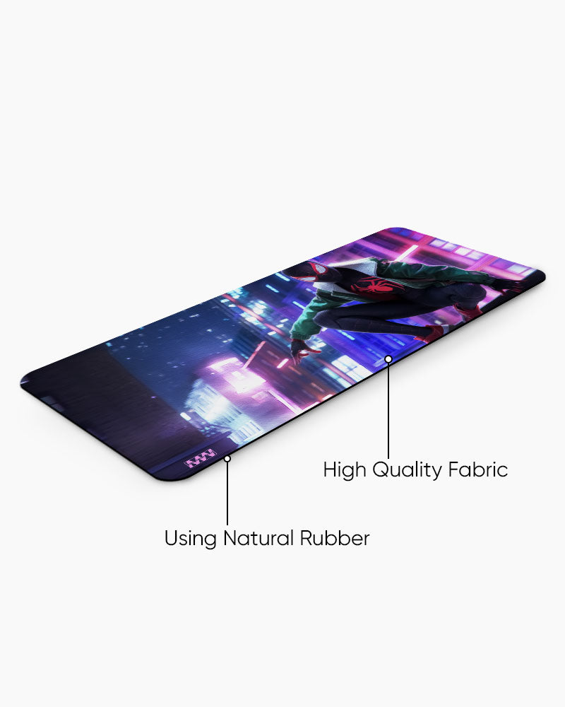 Spidey Neon Skyline Adventure Deskmat