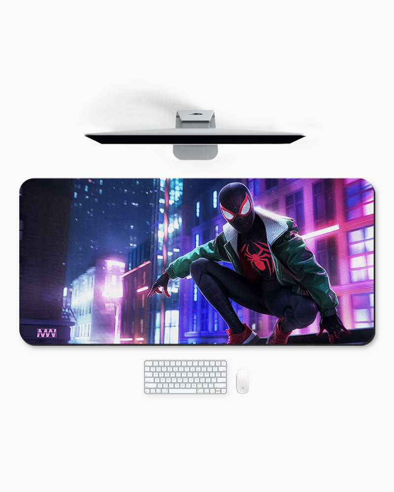 Spidey Neon Skyline Adventure Deskmat
