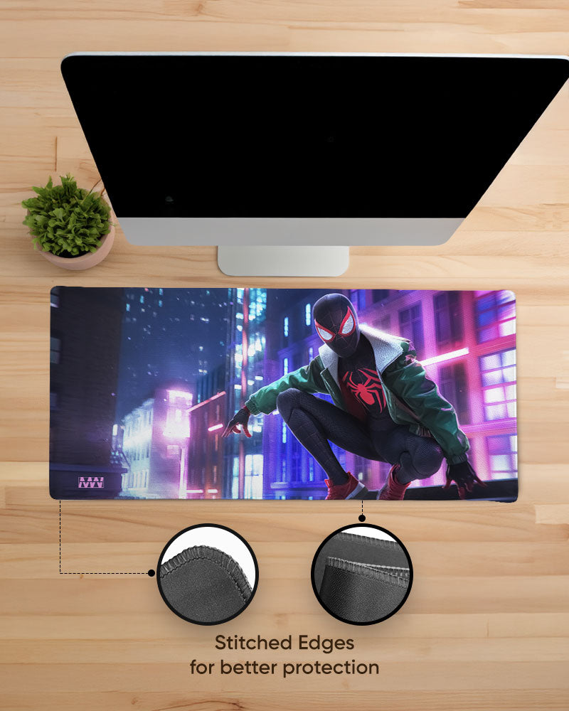 Spidey Neon Skyline Adventure Deskmat