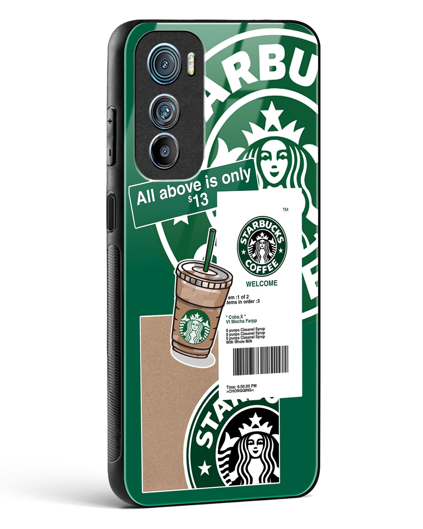 Starbucks Classic Glass Phone Case-Motorola Edge 30