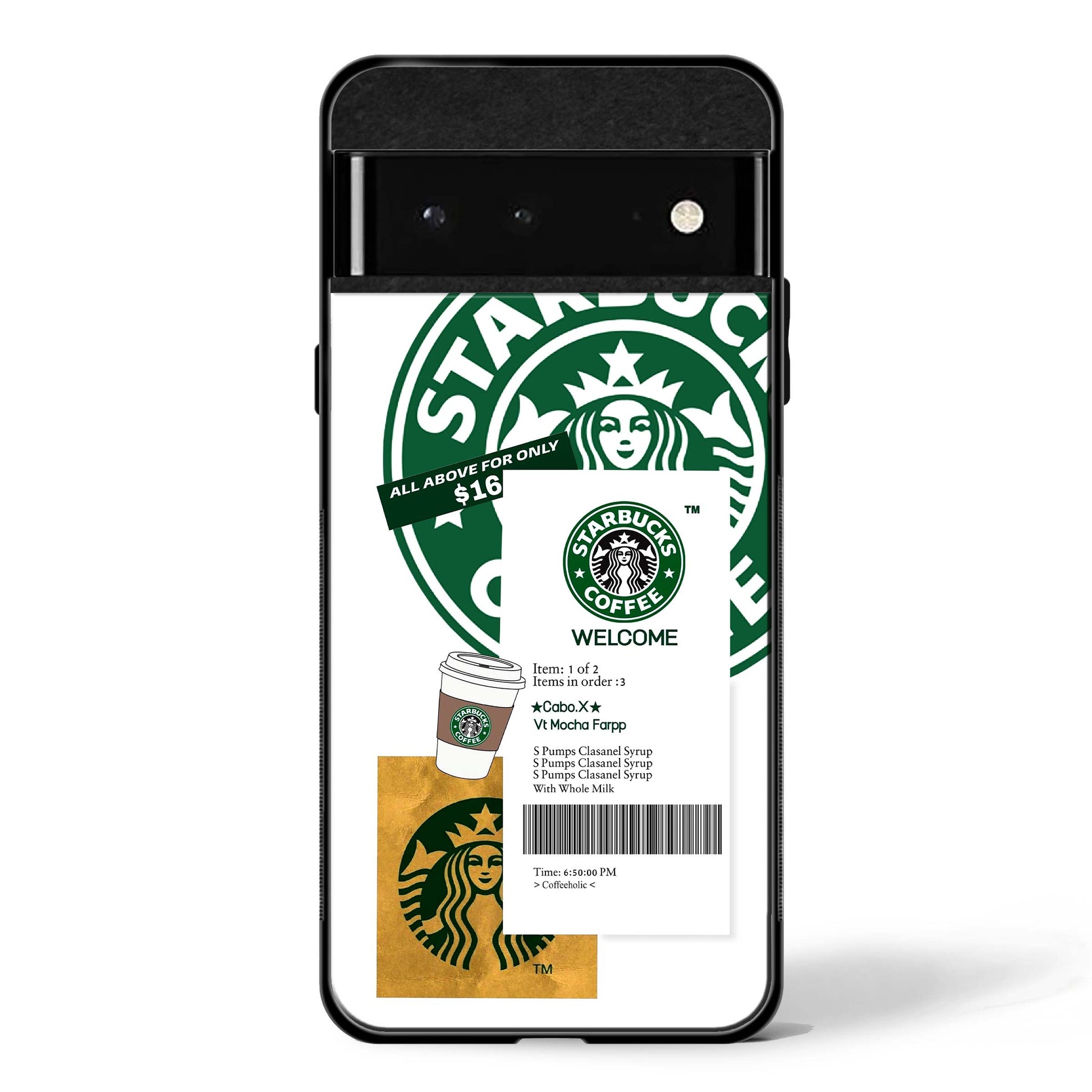 Starbucks White Google Pixel Glass Phone Case